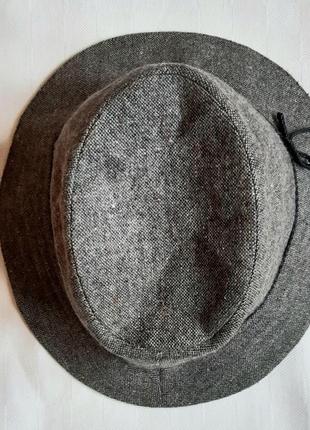 Шляпа m&s англия серая мягкая твидовая унисекс4 фото