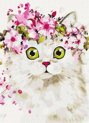 Картина за номерами здивована киця