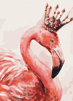 Картина по номерам "королевский фламинго" от
