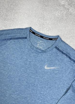 Мужской беговой лонгслив nike running dri fit оригинал4 фото