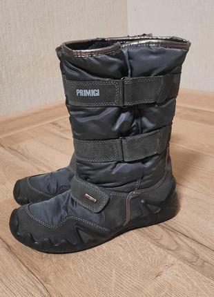 Чоботи зимові на липучках 38р. primigi gore-tex