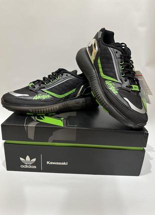 Кроссовки adidas kawasaki zx 5k boost black green