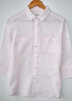 Max mara льон нежно розова сорочка marc cain bogner sandro peserico стиль