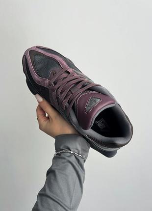 Стильные мужские и женские кроссовки new balance 9060 truffle бордовые с графитовым5 фото
