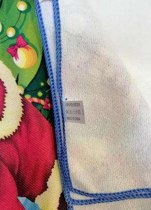 Рушник серветки з новорічним принтом4 фото