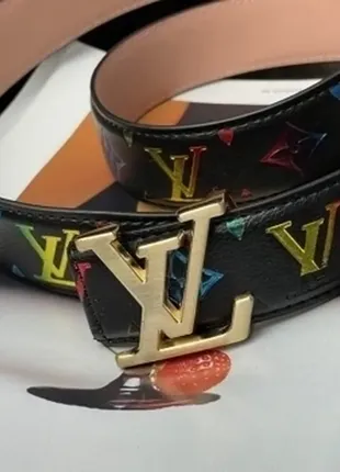 🔥 louis vuitton rainbow belt black