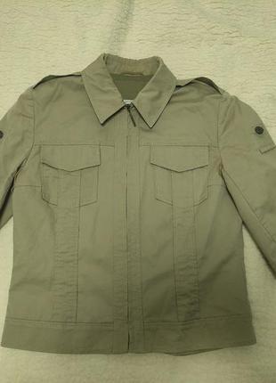 Steilmann coordinate 36 р куртка сорочка рукав 3 чверті хакі жіноча