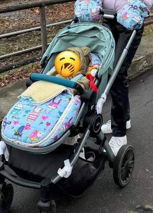 Конверт в коляску на овчині муфти в подарунок