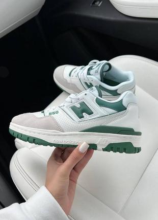 Женские кроссовки balance 550 white green