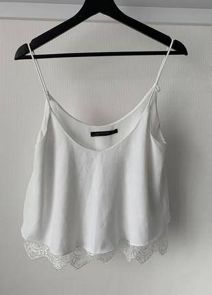 Білий топ zara