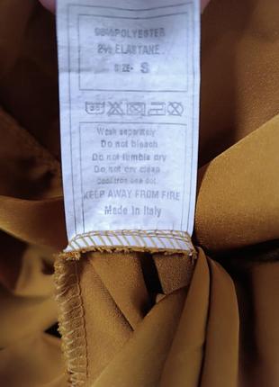 Сатиновый топ блуза с длинным объемным рукавом италия6 фото