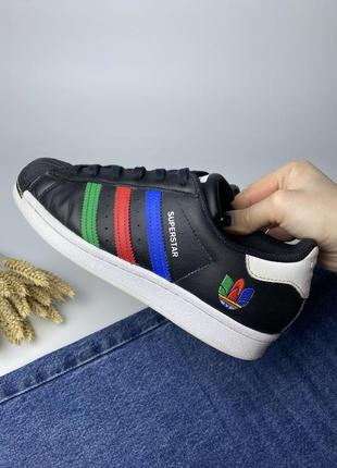 Кожаные кеды adidas superstar6 фото