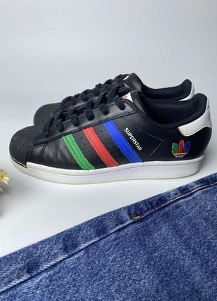 Кожаные кеды adidas superstar4 фото