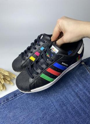 Кожаные кеды adidas superstar3 фото