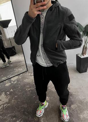 Худи свечер кофта на замке флис// мололижный мужской свитер на флисе