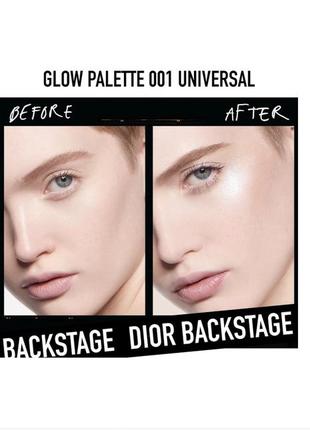 Популярна палетка хайлайтерів dior backstage glow face palette6 фото