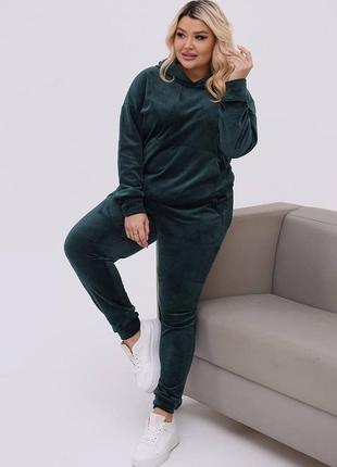 Велюровый спортивный костюм