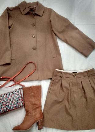 Стильне пальто та спідниця від mexx. м (38-40) колір camel