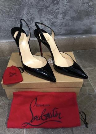 Туфли с открытой пяточкой christian louboutin ♥️