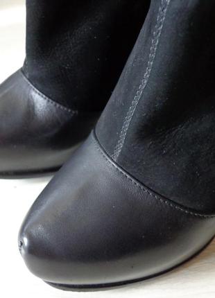 Luciano carvari кожаные ботиночки ботильйоны каблуки туфли8 фото