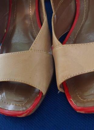 Распродажа стильные кожанные туфли на усойчивом каблуке бразилия2 фото
