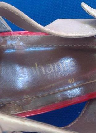 Распродажа стильные кожанные туфли на усойчивом каблуке бразилия4 фото