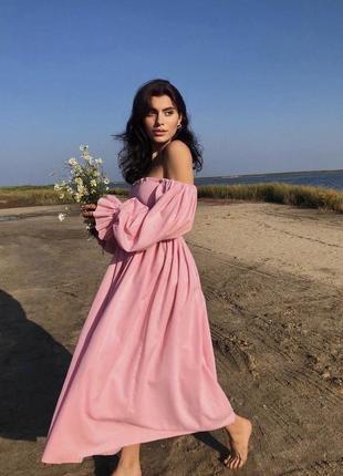 Рожева сукня