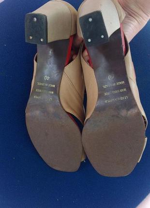 Распродажа стильные кожанные туфли на усойчивом каблуке бразилия8 фото