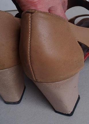 Распродажа стильные кожанные туфли на усойчивом каблуке бразилия10 фото
