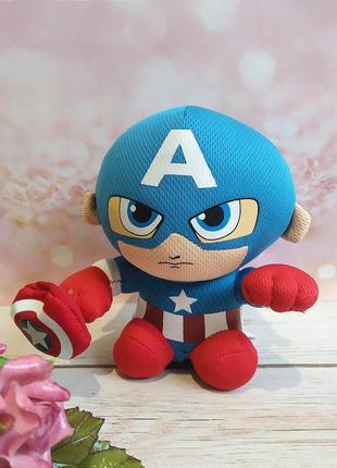 Мягкая игрушка капитан америка ty marvel