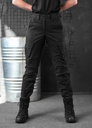 Женские брюки тактические черные/женские тактические брюки брючины4 фото