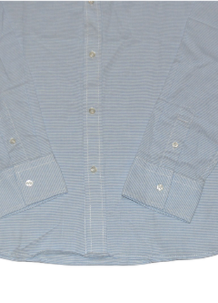 Рубашка голубая мужская из хлопка размер 56-58 livergy нижняя3 фото