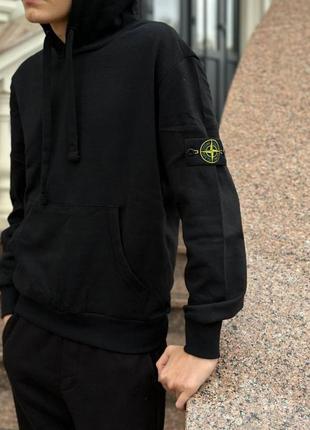 Худі stone island чорний