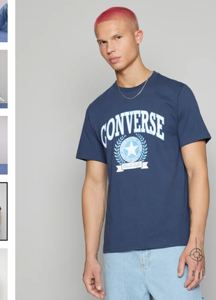 Футболка converse retro collegiate unisex - t-shirt, оригинал, размер м1 фото