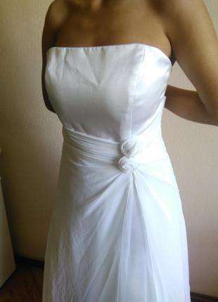 Свадебное платье бюстье💞 hilary morgan2 фото