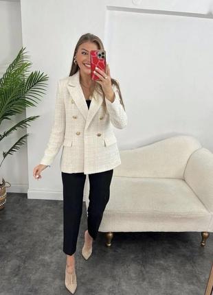 Твідовий піджак під zara