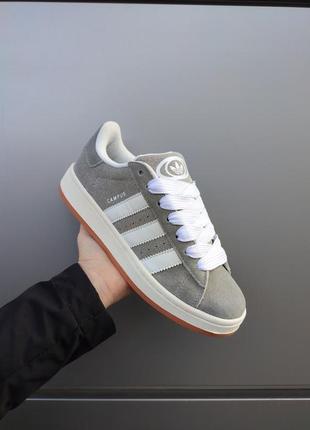 Adidas campus 00s gray|white6 фото