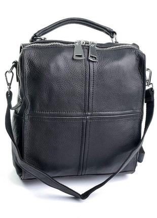 Женская сумка-рюкзак натуральная кожа5 фото