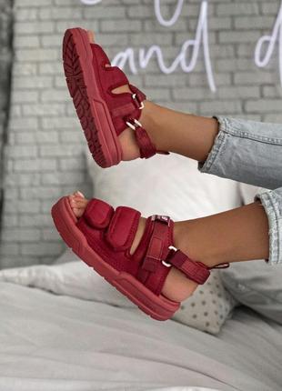 🔥 шикарні сандалі new balance sandals red сандалі босоніжки босоніжки