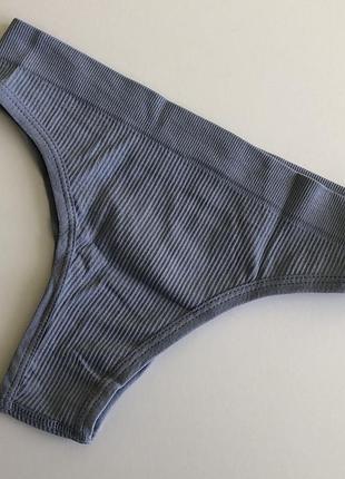 Жіночі трусики в рубчик женские трусы 22484 фото