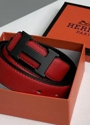 🔥 hermes leather belt red