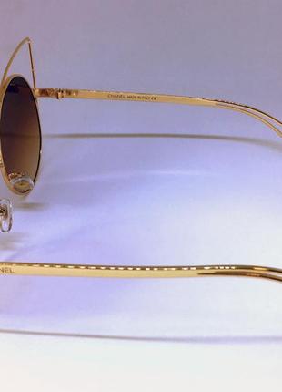 Солнцезащитные очки "кошечка" с тёмными стёклами4 фото