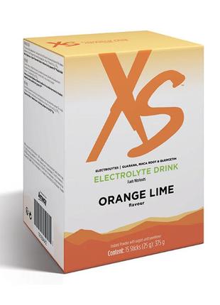Xs™ напиток с электролитами. вкус апельсина и лайма (15 пакетиков-стиков по 25 г / 375 г)