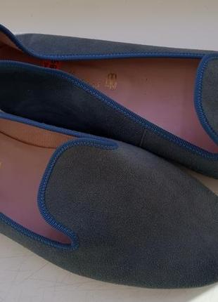 Замшевые балетки лоферы pretty ballerinas