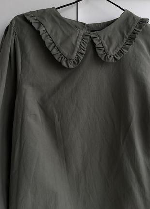 Красива блуза zara з комірцем, блузка, сорочка,кофта, кофтинка зара3 фото