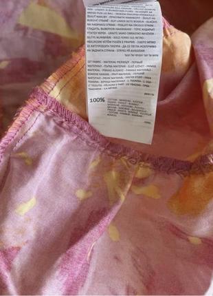 Сукня розкішна бавовна бавовняна натуральна буфи квітковий принт ярусна плаття балахон вільного крою максі міді5 фото