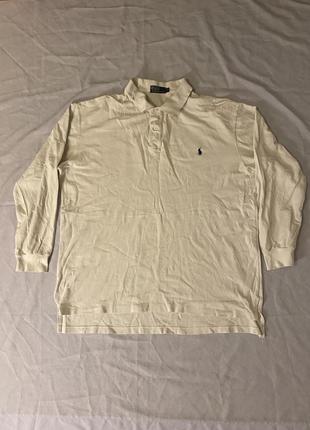 Кофта с воротником polo ralph lauren rap реп oversize