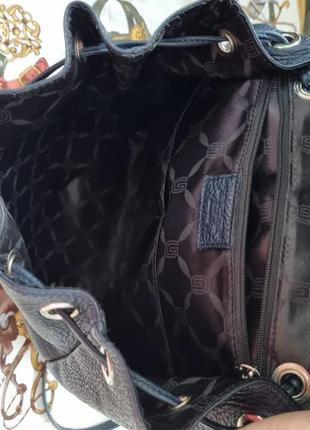 Кожаный рюкзак miudi, наплечник miudi, городской рюкзак итальялия, сумка рюкзак,3 фото