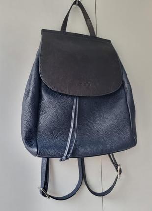 Кожаный рюкзак miudi, наплечник miudi, городской рюкзак итальялия, сумка рюкзак,1 фото