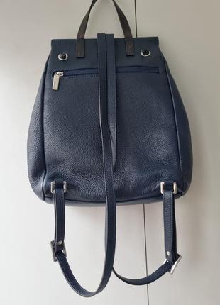 Кожаный рюкзак miudi, наплечник miudi, городской рюкзак итальялия, сумка рюкзак,2 фото